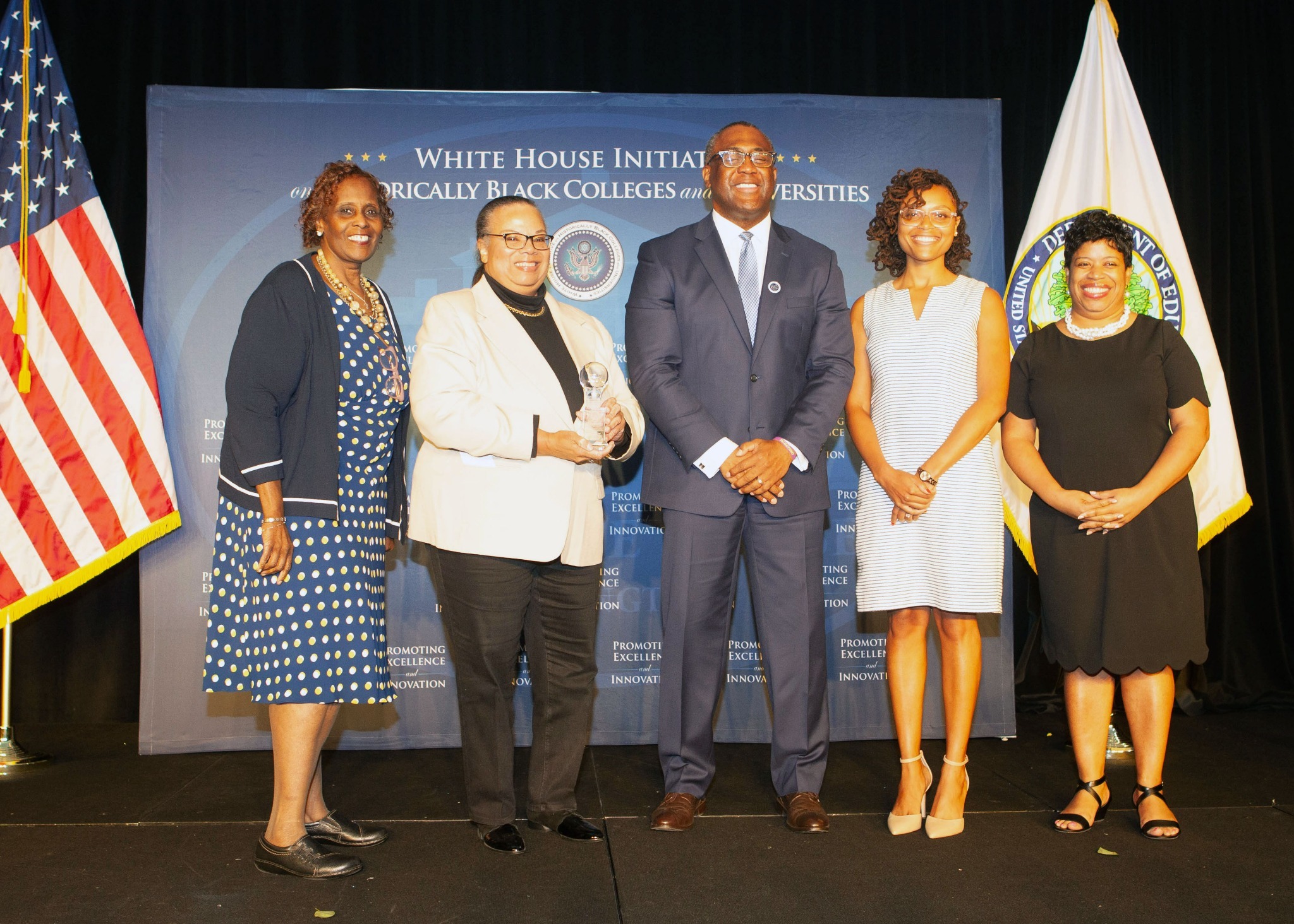 NIH Path to Excellence and Innovation team at the White House Initiative on HBCUs awards event